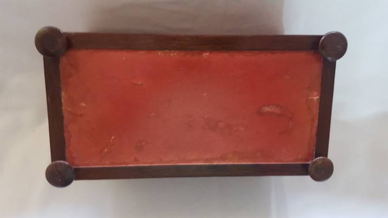 Battle Abbey Cloisters East Sussex Tunbridge Ware Tea Caddy