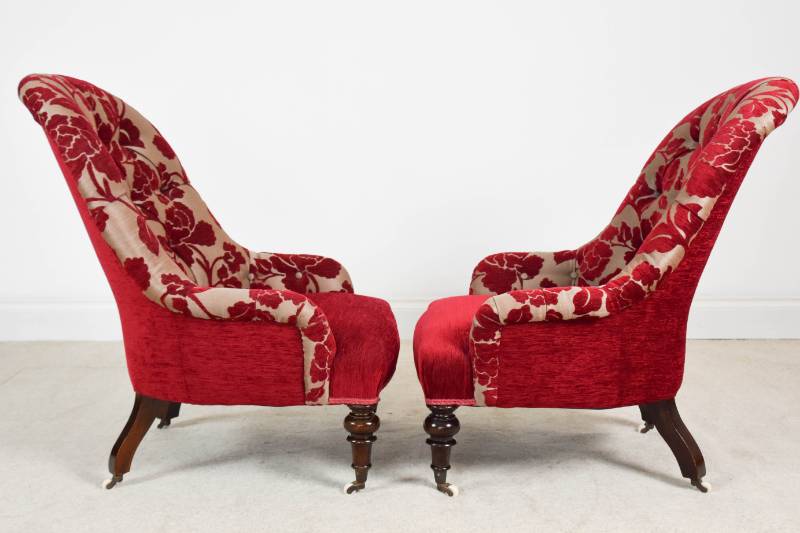 Pair of Victorian Nursing Chairs
