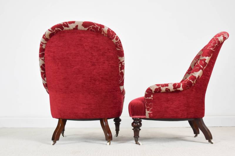 Pair of Victorian Nursing Chairs