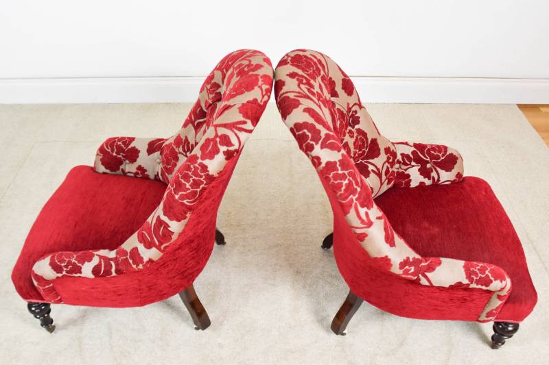 Pair of Victorian Nursing Chairs