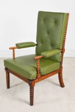 C. 1830 Bobbin Turned Lounging Chair