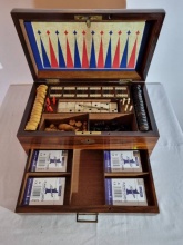 Victorian Rosewood Extensive Games Compendium 